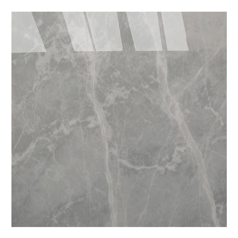 Tile Lowes Polished Marble Style Selections Ceramic Grey Shiny