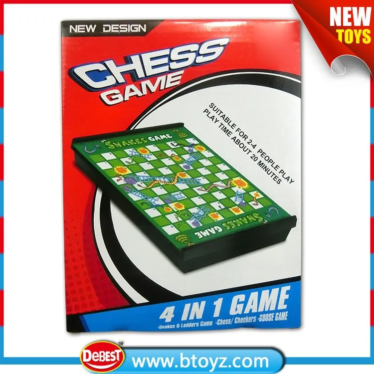 Eco-friendly 4 in 1 Children Game Chess Board