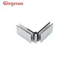 180 degree glass to glass hinge Brass/Zinc alloy 8-12mm tempered glass clip