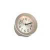 Promotion smart souvenir gift battery quartz analog aluminum alloy metal desk alarm clock with night light