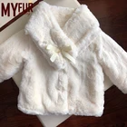 2018 Custom Winter Warm Faux Rabbit Fur Coat for Kids