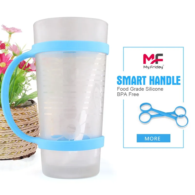 Convenient Custom Design Reusable Soft Plastic Water Bottle Handle