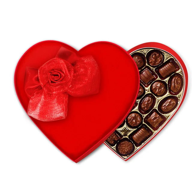 heart shape chocolate gift box happy valentine sweet gift box