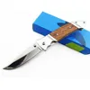 MEC583 High Quality Fashion Folding Mirror Blade Knife With Rosewood Handle