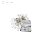 Amazon Led Light String Remote Control Waterproof Battery Box Ball String lights For Christmas Lighting Decoration