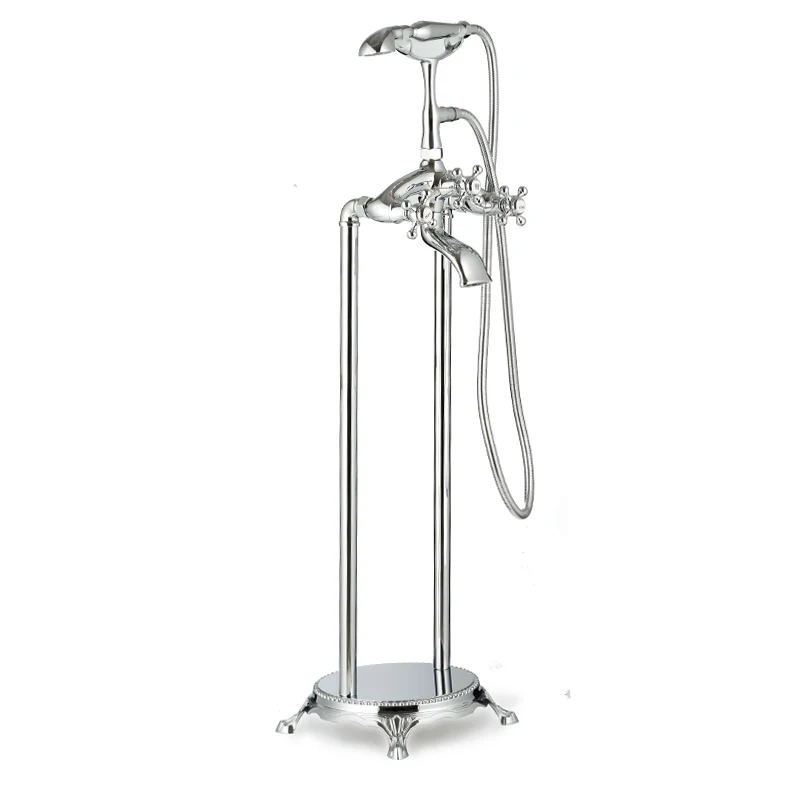 Bs 23010 Bath Shower Mixer Tap Clawfoot Tub Floor Mounted Faucets