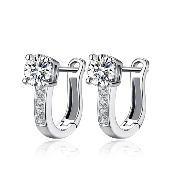 Women's 925 Sterling Silver Rhinestone Studs Harp White Lever back Earrings, Gold , silver
Women's 925 Sterling Silver Rhinestone Studs Harp White Lever back Earrings, Gold , silver