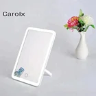 New fashion portable plastic desktop LED makeup mirror Colour makeup tools led cosmetic mirror