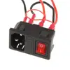 Snap-in AC power Receptacle come with Fuse Holder and Switch
