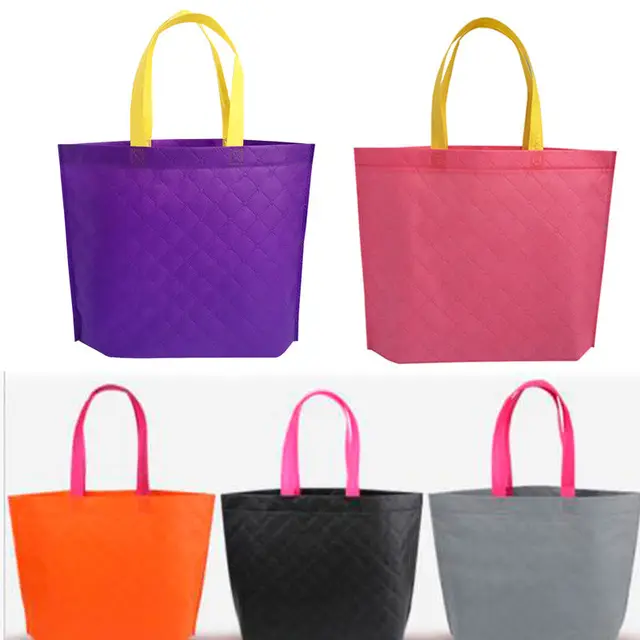 fabric storage reusable shopping bags tote foldable grocery bags