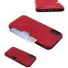 tpu + pc mobile back cover hybrid pocket phone case with card holder
