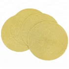 Placemats Round Placemats Sparkle Solid Metallic Gold Round Table Placemats