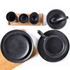 ceramic Matte dinnerware sets luxury black plate sets for restaurant bakeware bowl dinnerware