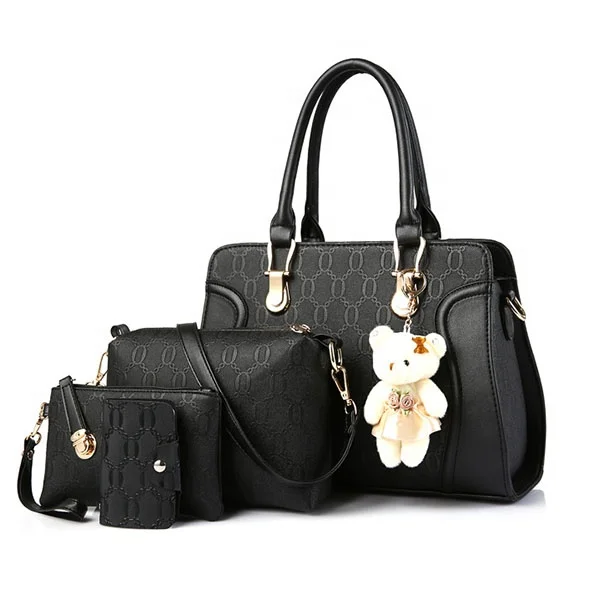 JUNYUAN 4Pcs Wholesale Fashion Lady Hand bag Set Clutch Purse Handbag For Women, Gray,black,white,blue,red,pink,champagne
JUNYUAN 4Pcs Wholesale Fashion Lady Hand bag Set Clutch Purse Handbag For Women, Gray,black,white,blue,red,pink,champagne