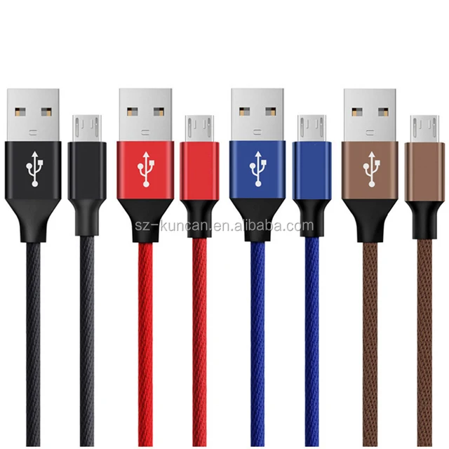 2m 6ft braided usb type a to 5 pin b phone charger micro usb