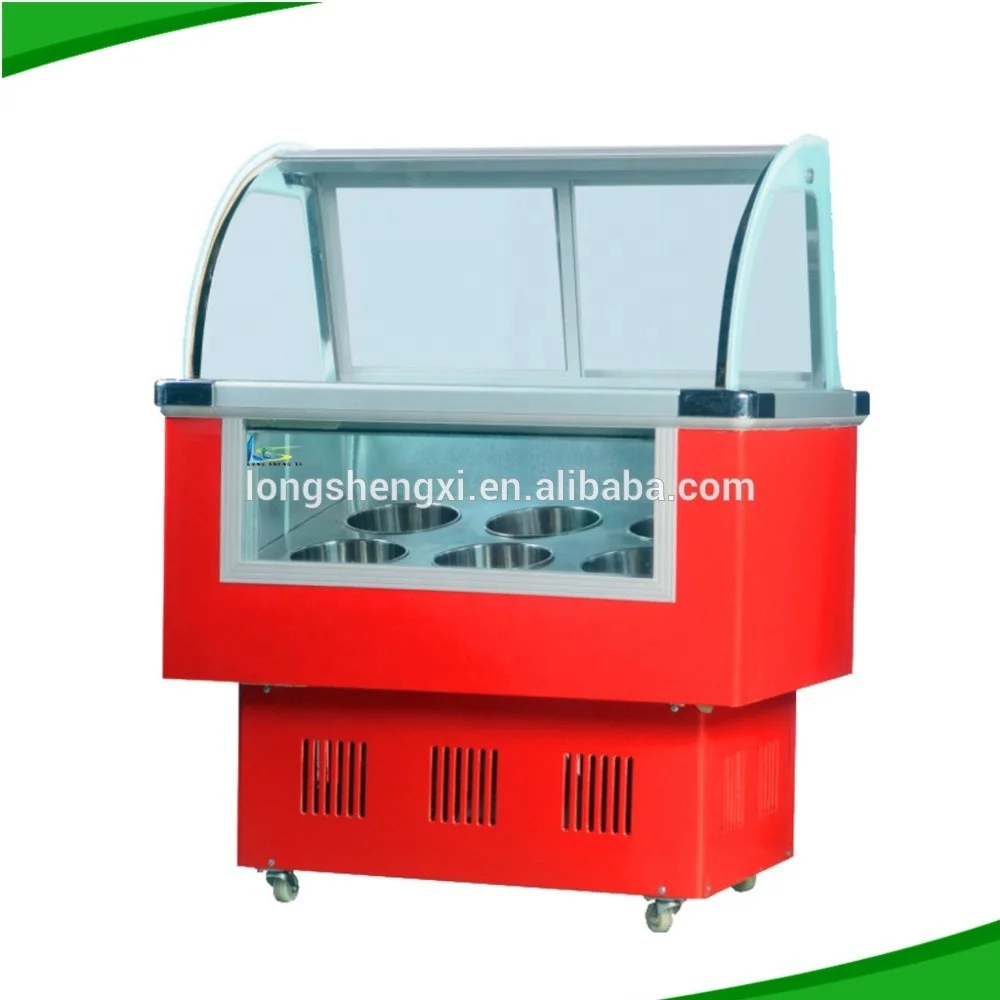 Best Sale Upright Freezer 12 Drawers Ice Cream Showcase Deep