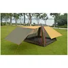 Korea Style Tourism Rip-stop Anti-UV Family Camping Picnic Tent for 4 Person