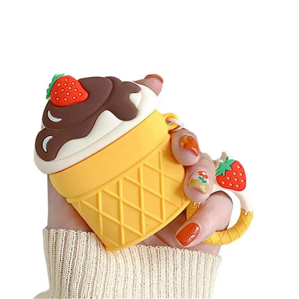 New Hot Lovely Cute Ice Cream Cartoon 3D Silicone Earphone Case Cover For Airpods 1 2, 4 designs
New Hot Lovely Cute Ice Cream Cartoon 3D Silicone Earphone Case Cover For Airpods 1 2, 4 designs