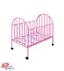 Metal swinging design baby cribs baby cot price with wheels