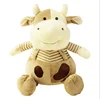Custom wholesale stuffed cow plush baby toy