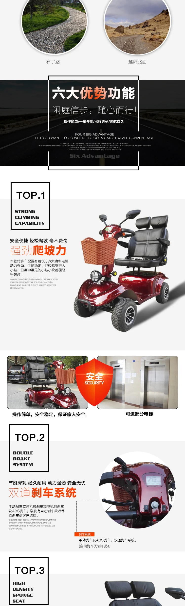 Scooter With Roof: Elderly Handicapped Electric Mobility Scooters