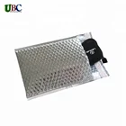 Metallic foil Bubble Mailing bag silver and black color