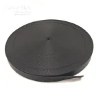 High quality custom 25mm width 1mm thick, webbing strap polyester polyester flat webbing sling seatbelt webbing