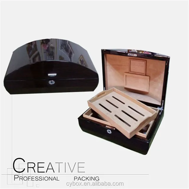 2017 elegant wholesale wooden cigar humidor with tuv certificate