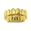 Gold Teeth Grillz Top Bottom Grills Dental Mouth Punk Teeth Caps Cosplay Party Tooth Body Jewelry
