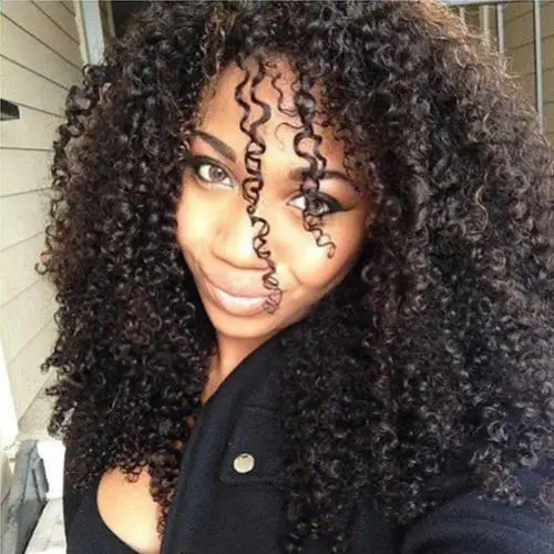 Afro Kinky Curly 3b 3c Clip In Hair Extensions For Black Women