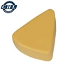Wholesale promotional custom logo non toxic triangle cheese PU foam squeeze stress ball