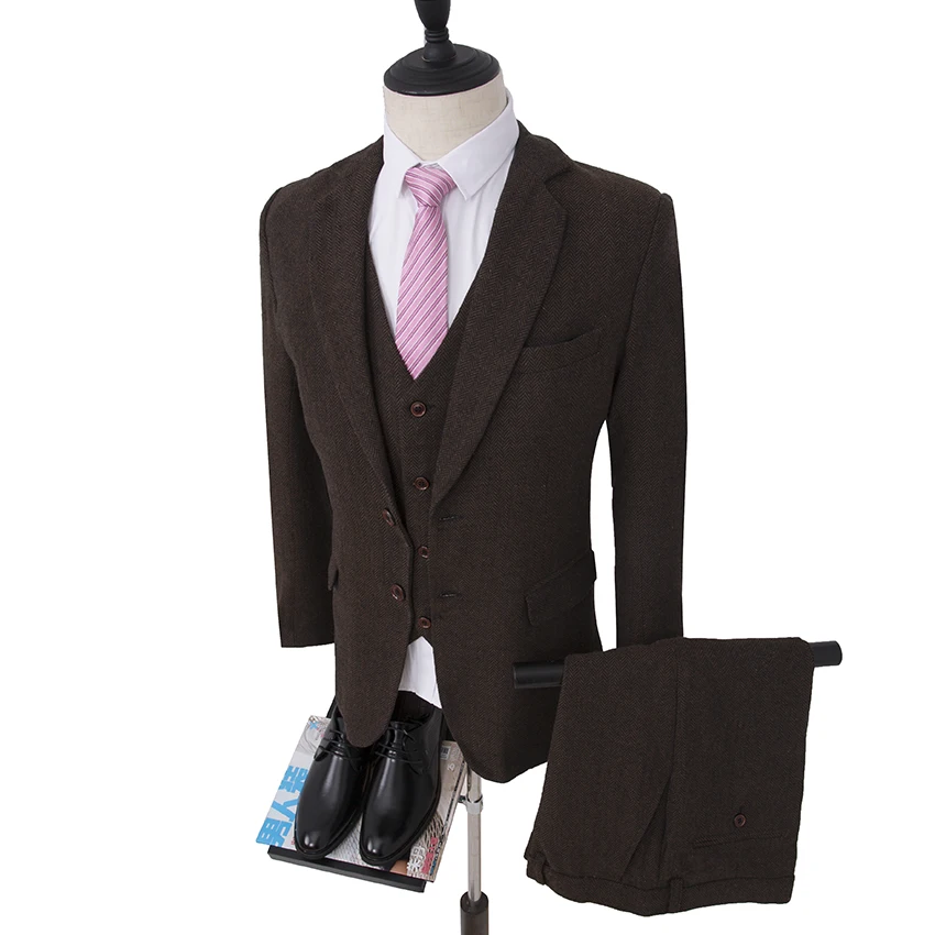 MA114 3 Piece Suits Men British Latest Coat Pant Designs Mens Suit Autumn Winter Thick Slim Fit Wedding Dress Tuxedos, Pic color
MA114 3 Piece Suits Men British Latest Coat Pant Designs Mens Suit Autumn Winter Thick Slim Fit Wedding Dress Tuxedos, Pic color