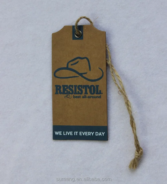 metallic button hangtag with jute string for shoes