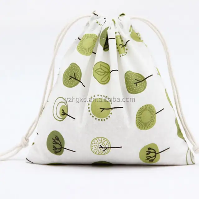 food gift cotton canvas drawstring bag grade cotton bags custom