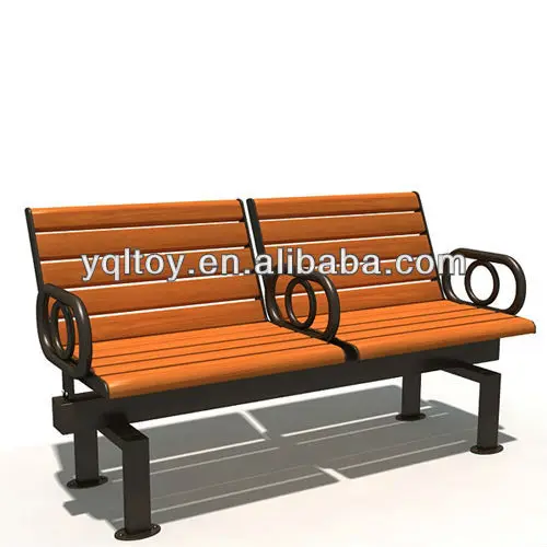 2019 Newest Street Furniture steel solid wood park bench