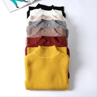 Thin Turtleneck Warm Women Sweater Autumn Winter Knitted Femme Pull High Elasticity Soft Female Pullovers Sweater
Thin Turtleneck Warm Women Sweater Autumn Winter Knitted Femme Pull High Elasticity Soft Female Pullovers Sweater