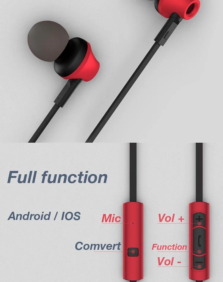 Remax RM-610D 1.2M Fashion Mobile Phone Earphones Wired Earbuds - ANKUX.COM
