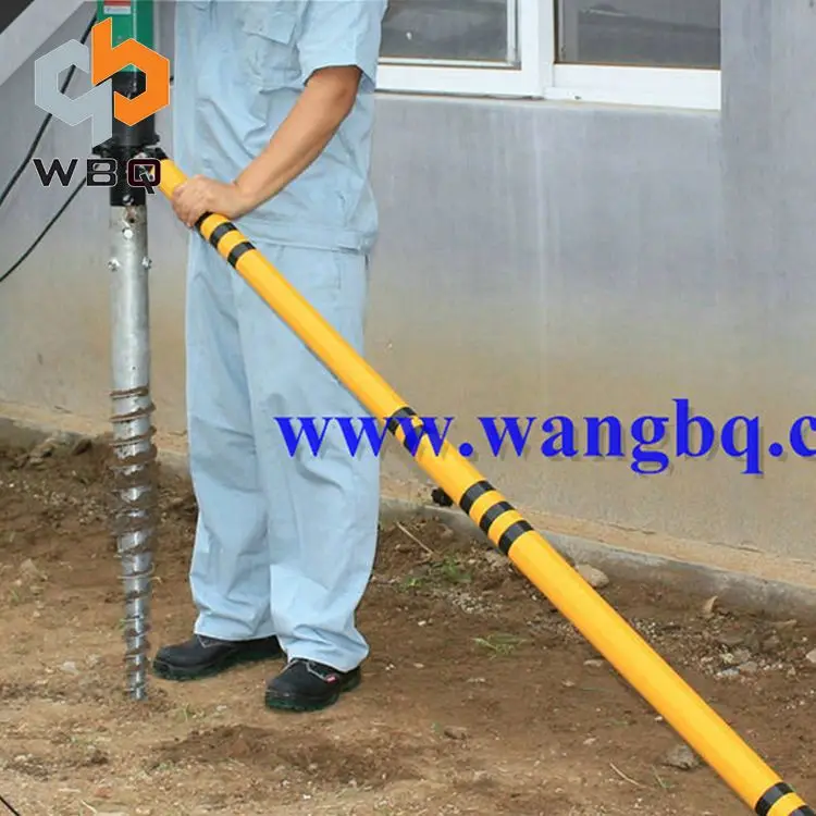 High Speed Rock Small Bore Hole Drilling Screw Electric Pile Driver Machine