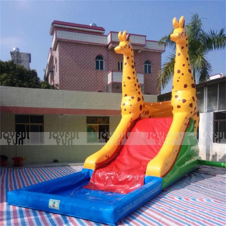 Guangzhou manufacturer top grade inflatable amusement park bounce slide inflatable deer design toy for sale JFSD-WM01-4.jpg