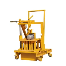 QT40-3C Manual used cement brick making machine/block making machine low price for sale in India