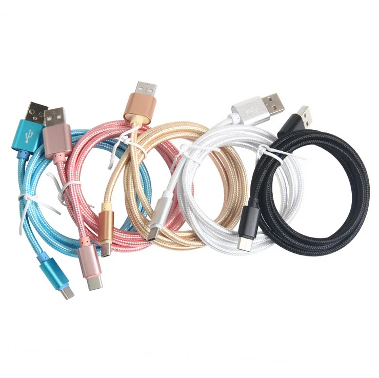One Color 2018 New Nylon Braided Micro USB Cable Charger for iPhone 8 for Android - ANKUX.COM