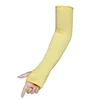 shaoxing shangyu yellow Aramid Knit anti cut Heat Resistant Protection Safety arm Sleeves with Thumb hole Helps Prevent Scrapes