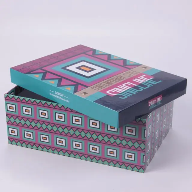 luxury rigid cardboard gift box with printing logo for boots