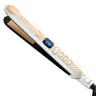 2 IN 1 Professional Hair Straightener Ceramic Plate LED Display Flat Iron De Cabello Planchas Hair Curler Iron Styling