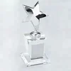 silver star metal crystal trophy awards with block base
