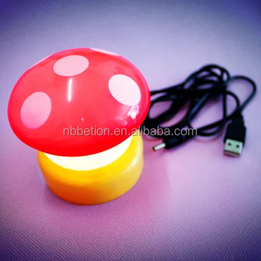 led mushroom light led touch light push tab touch light