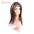 Fashion 100 Brazilian Virgin Long Blonde Human Hair Wig