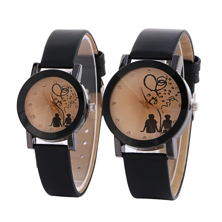 Fashion Casual Leather Band Couple Quartz Watch with crystal, 2 colors as the picture
Fashion Casual Leather Band Couple Quartz Watch with crystal, 2 colors as the picture