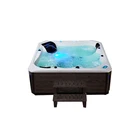 SM691 Air jets massage bathtub with fiberglass base & PU spa whirlpool hot tub