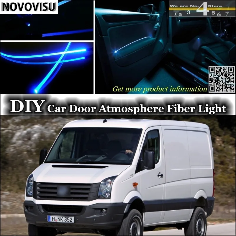 NOVOVISU For Volkswagen VW Crafter Volt LT3 interior Ambient Light Tuning Atmosphere Fiber Optic Light Door Panel illumination
